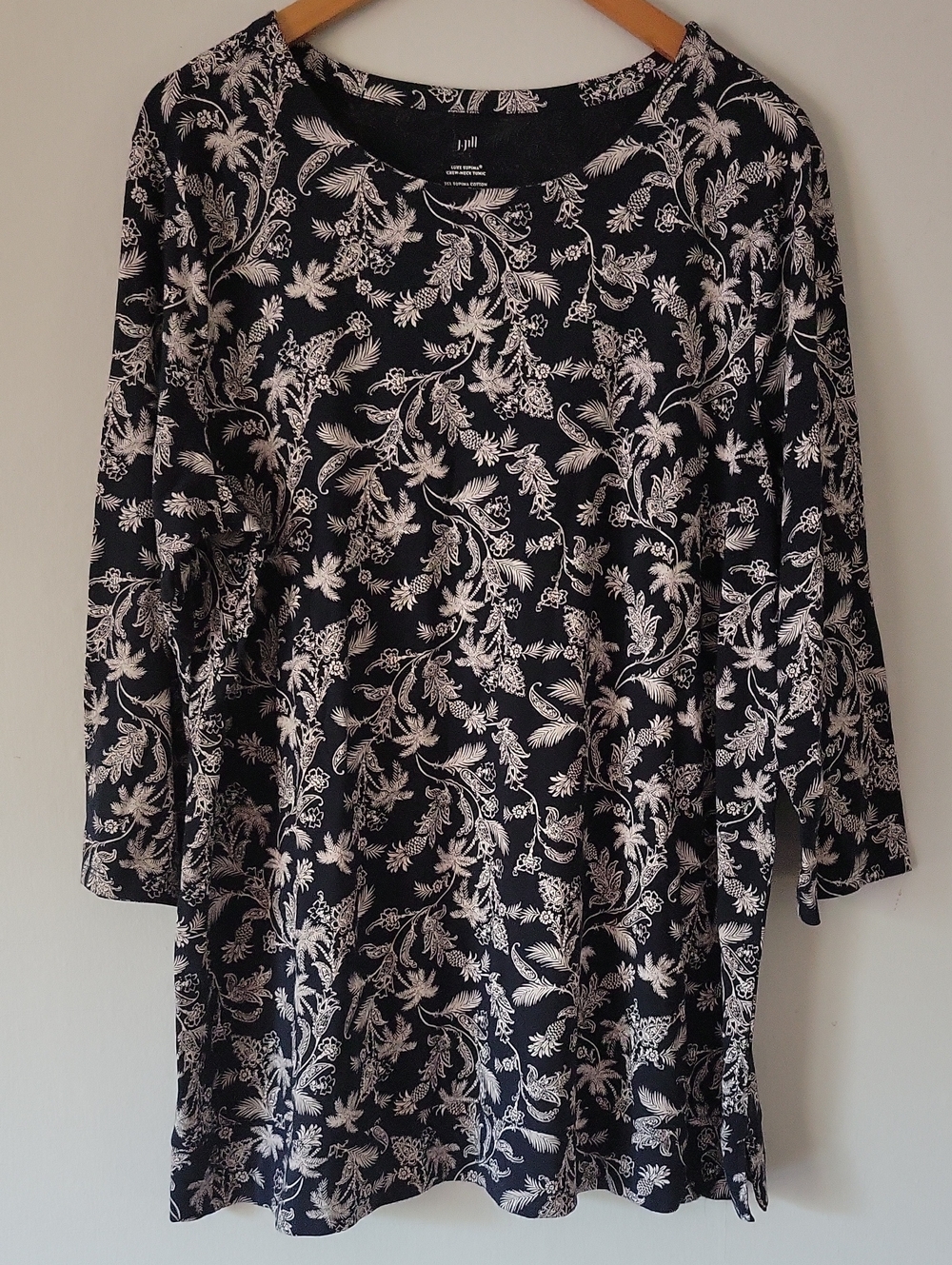 NWOT J. Jill Luxe Supima Crew-Neck Tunic Size XL
